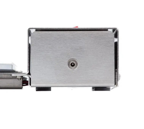 Rear power input and connection port on Ready Warm Slide Warmer