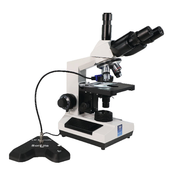 LW Scientific SoiLite Desk Model connected to Revelation III microscope with control base